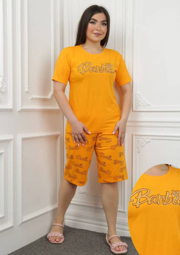 تیشرت شلوارک نخی قواره دار